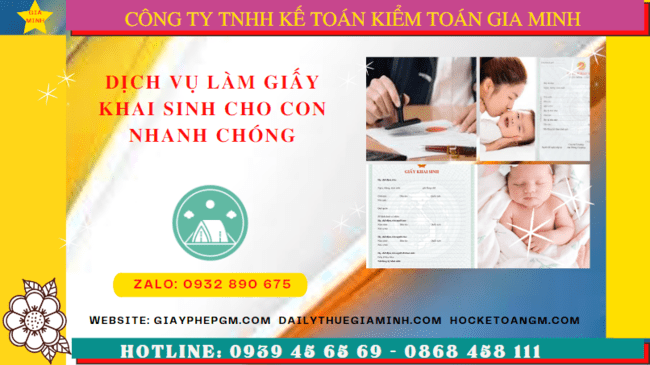 DỊCH VỤ LÀM GIẤY KHAI SINH CHO CON NHANH CHÓNG TẠI TPHCM 14 Quy trình thủ tục cấp giấy khai sinh tại TPHCM