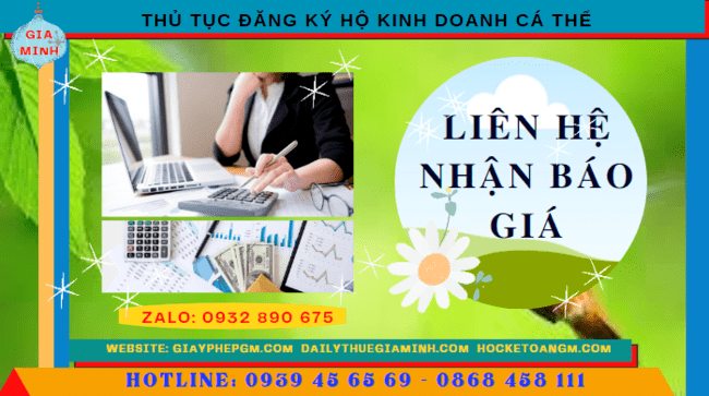 Chi phí thủ tục đăng ký hộ kinh doanh cá thể tại Bạc Liêu