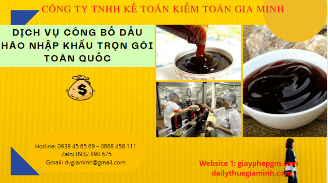 DỊCH VỤ CÔNG BỐ DẦU HÀO NHẬP KHẨU TRỌN GÓI TOÀN QUỐC 4 Công bố chất lượng dầu hào tại ban quản lý an toàn thực phẩm
