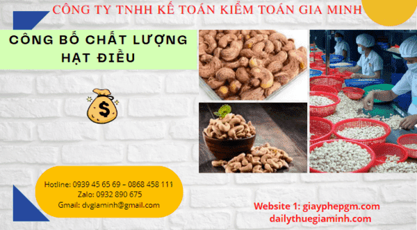 CÔNG BỐ CHẤT LƯỢNG HẠT ĐIỀU 4 Công bố chất lượng hạt điều