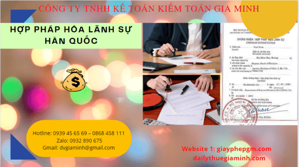 HỢP PHÁP HÓA LÃNH SỰ HÀN QUỐC 1 Thủ tục hợp pháp hóa lãnh sự Hàn Quốc mới nhất