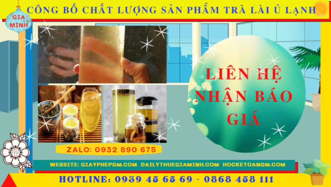 CÔNG BỐ CHẤT LƯỢNG SẢN PHẨM TRÀ LÀI Ủ LẠNH 5 Chi phí công bố chất lượng sản phẩm trà lài ủ lạnh