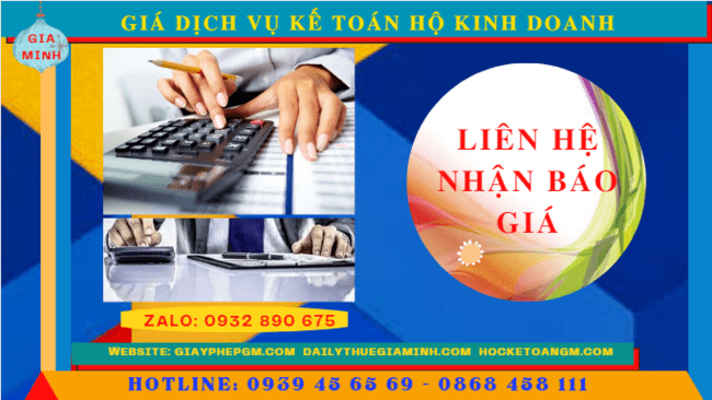 Hộ kinh doanh nộp thuế theo phương pháp kê khai 10 Chi phí dịch vụ kế toán thuế hộ kinh doanh