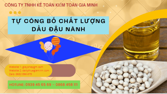 Công bố tiêu chuẩn chất lượng dầu đậu nành