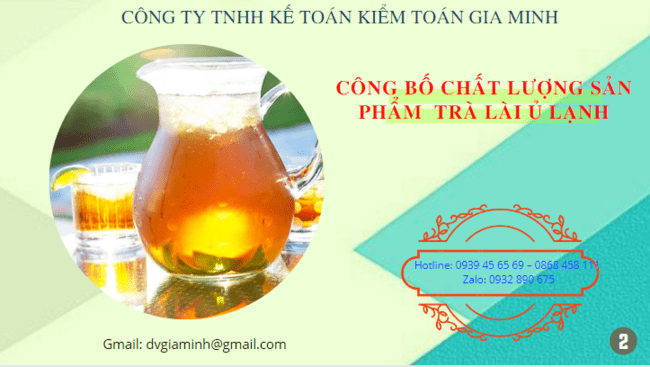 CÔNG BỐ CHẤT LƯỢNG SẢN PHẨM TRÀ LÀI Ủ LẠNH 6 Dịch vụ công bố chất lượng trà lài ủ lạnh nhập khẩu