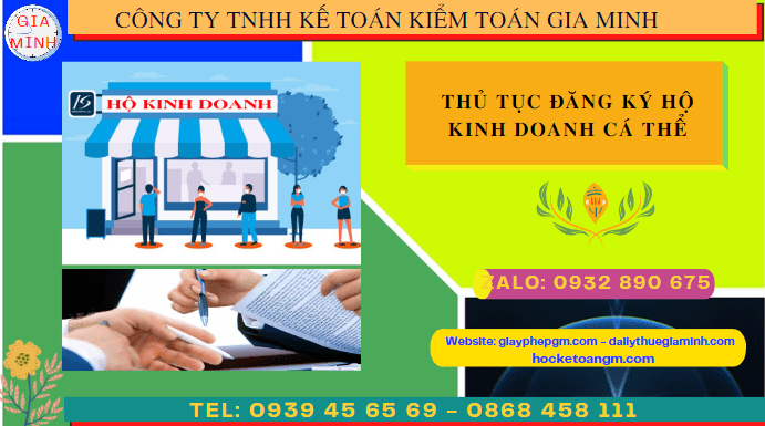 Thủ tục đăng ký hộ kinh doanh cá thể tại quận ninh kiều 4 Hồ sơ đăng ký hộ kinh doanh cá thể tại Quận Ninh Kiều