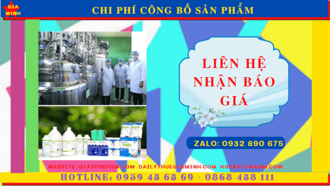 CÔNG BỐ SẢN PHẨM 5 Dịch vụ công bố sản phẩm chi phí rẻ nhất