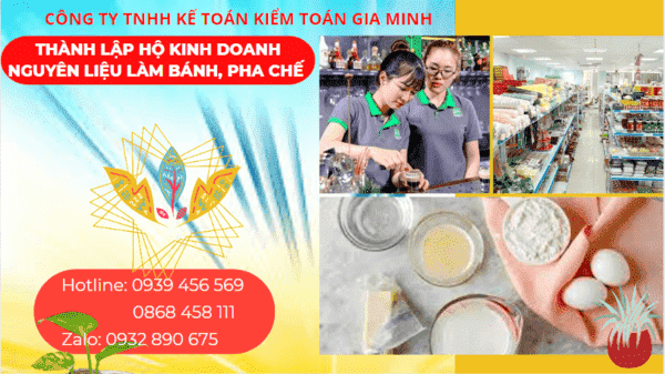 Kinh nghiệm thành lập hộ kinh doanh nguyên liệu làm bánh, pha chế tại Quận Ninh Kiều