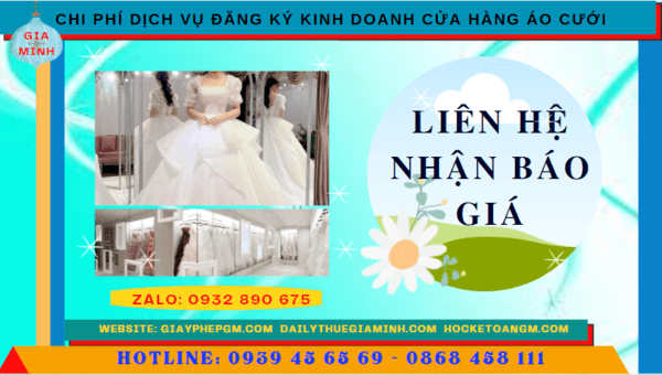 Chi phí mở cửa hàng đồ cưới tại Bình Định