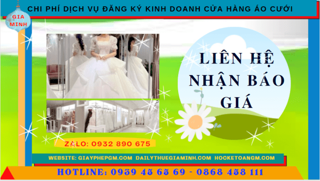 Chi phí mở cửa hàng đồ cưới tại Lai Châu