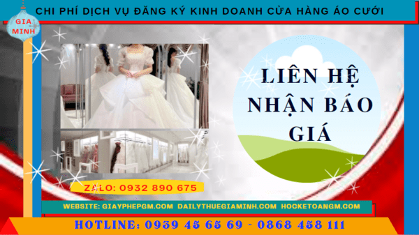 Chi phí mở cửa hàng đồ cưới tại Nghệ An