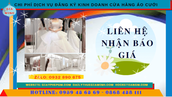 Chi phí mở cửa hàng đồ cưới tại Phú Thọ