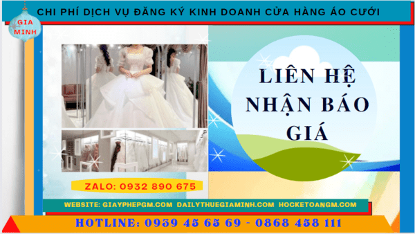 Chi phí mở cửa hàng đồ cưới tại Thành Phố Hồ Chí Minh