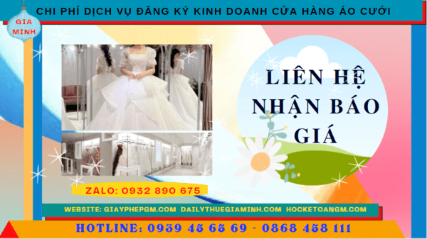 Chi phí mở cửa hàng đồ cưới tại Tuyên Quang