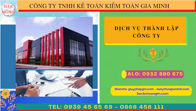 Dịch vụ thành lập công ty Hà Nam chỉ 1.000.000 đồng