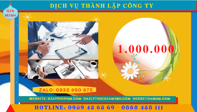 Dịch vụ thành lập công ty lạng sơn chỉ 1.000.000 đồng 5 Chi phí dịch vụ thành lập công ty Lạng Sơn