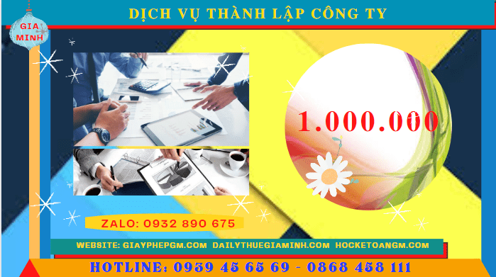 Dịch vụ thành lập công ty tuyên quang chỉ 1.000.000 đồng 13 Chi phí dịch vụ thành lập công ty Tuyên Quang