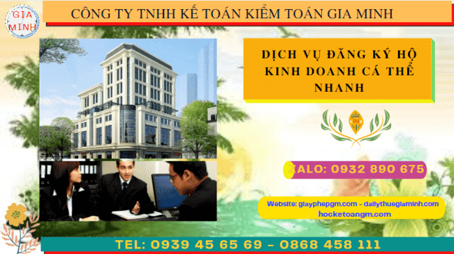 Dịch vụ đăng ký giấy phép hộ kinh doanh cá thể nhanh tại Trà Vinh