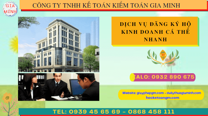 Dịch vụ đăng ký thành lập hộ kinh doanh trọn gói tại Vĩnh Long