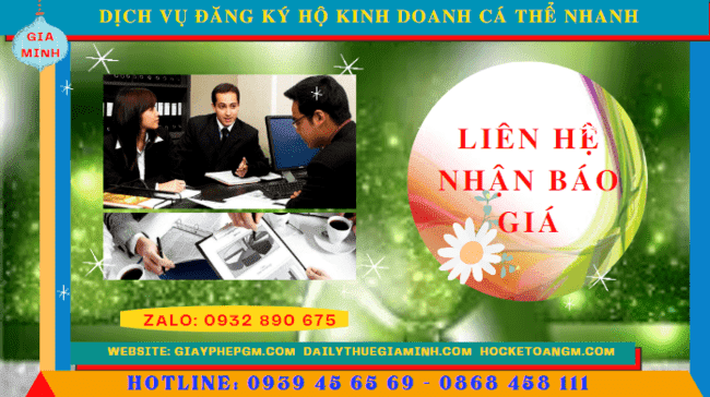 Chi phí đăng ký thành lập hộ kinh doanh trọn gói tại Vĩnh Long