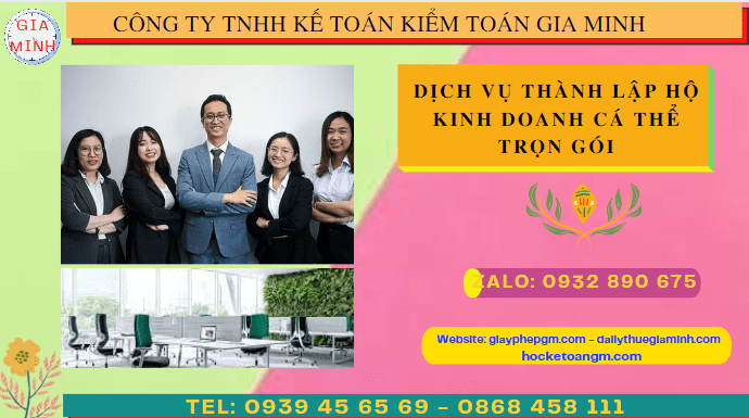 Dịch vụ thành lập hộ kinh doanh cá thể trọn gói tại tt huế 6 Dịch vụ làm giấy phép kinh doanh tại TT Huế
