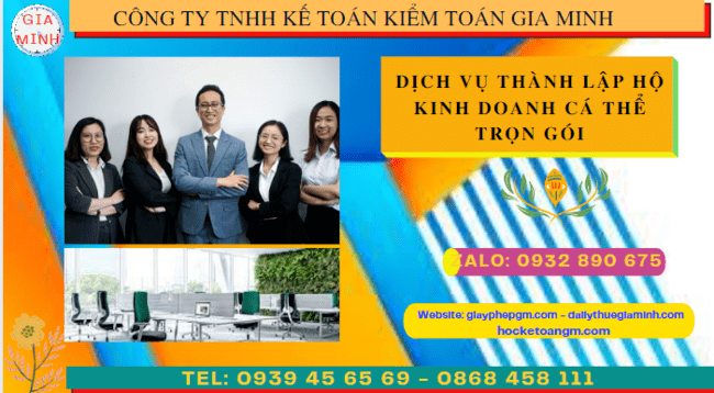 DỊCH VỤ THÀNH LẬP HỘ KINH DOANH CÁ THỂ TRỌN GÓI TẠI ĐIỆN BIÊN 4 Dịch vụ làm giấy phép kinh doanh hộ cá thể tại Điện Biên
