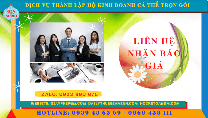 DỊCH VỤ THÀNH LẬP HỘ KINH DOANH CÁ THỂ TRỌN GÓI TẠI CÀ MAU 5 Chi phí thành lập hộ kinh doanh trọn gói giá rẻ tại Cà Mau