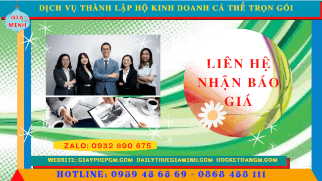 Dịch vụ thành lập hộ kinh doanh cá thể trọn gói tại lâm đồng 5 Chi phí thành lập hộ kinh doanh trọn gói giá rẻ tại Lâm Đồng
