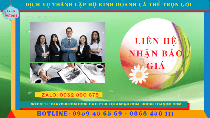 DỊCH VỤ THÀNH LẬP HỘ KINH DOANH CÁ THỂ TRỌN GÓI TẠI BẮC GIANG 5 Chi phí thành lập hộ kinh doanh trọn gói giá rẻ tại Bắc Giang