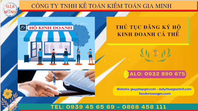 THỦ TỤC ĐĂNG KÝ HỘ KINH DOANH CÁ THỂ TẠI NGHỆ AN 4 Hồ sơ đăng ký hộ kinh doanh cá thể tại Nghệ An