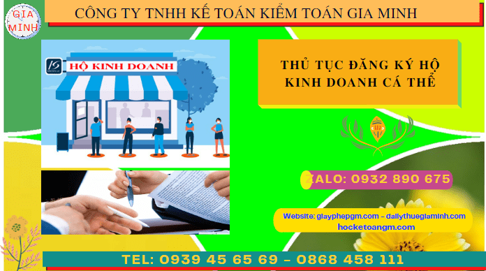 THỦ TỤC ĐĂNG KÝ HỘ KINH DOANH CÁ THỂ TẠI HUẾ 4 Hồ sơ đăng ký hộ kinh doanh cá thể tại Huế