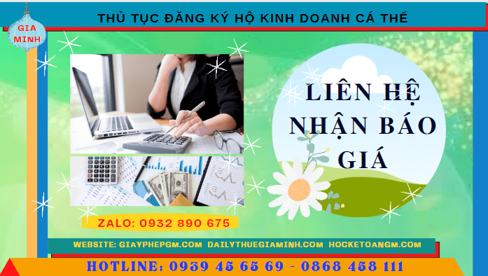 Chi phí thủ tục đăng ký hộ kinh doanh cá thể tại Bình Định
