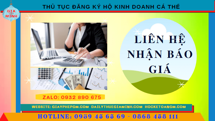Chi phí thủ tục đăng ký hộ kinh doanh cá thể tại Thành Phố Huế