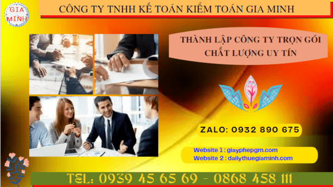 Dịch vụ đăng ký thành lập công ty trọn gói chất lượng uy tín nhất tại Quận Ninh Kiều