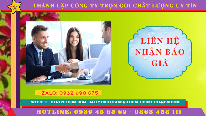 Chi phí thành lập công ty trọn gói tại Cần Thơ