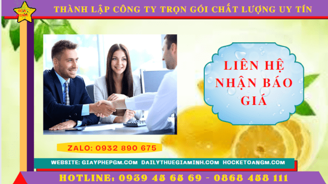 Chi phí thành lập công ty trọn gói tại Quận Ba Đình - Hà Nội