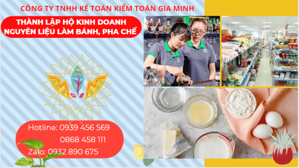 Kinh nghiệm thành lập hộ kinh doanh nguyên liệu làm bánh, pha chế tại Thành Phố Thủ Đức - TPHCM