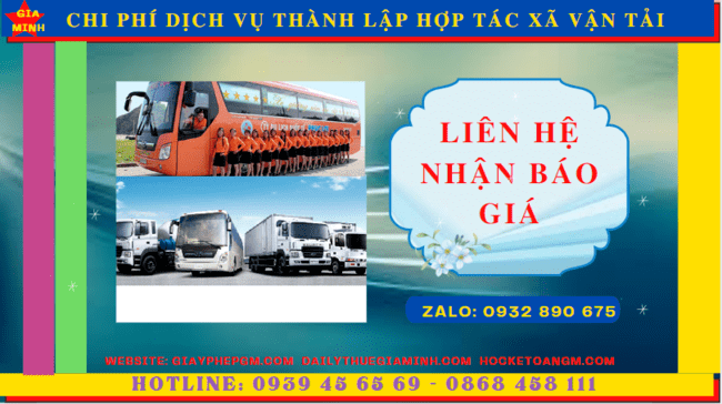 Dịch vụ thành lập hợp tác xã vận tải tại thành phố thủ đức 5 Chi phí thành lập hợp tác xã vận tải tại Thành Phố Thủ Đức - TPHCM