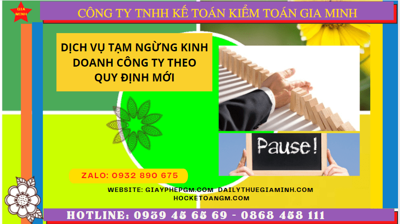 Dịch vụ tạm ngừng kinh doanh công ty tại An Giang - Quy định mới cập nhật 5 Thủ tục tạm ngừng kinh doanh công ty tại An Giang