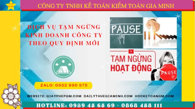 Dịch vụ tạm ngừng kinh doanh công ty tại An Giang - Quy định mới cập nhật 8 Thủ tục tạm ngừng hoạt động doanh nghiệp tại An Giang