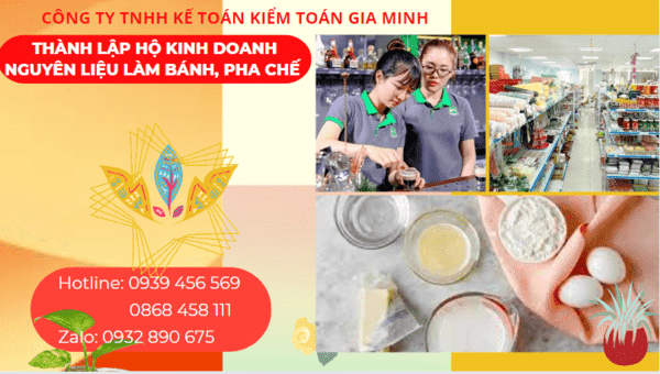 Kinh nghiệm thành lập hộ kinh doanh nguyên liệu làm bánh, pha chế tại Quận Cầu Giấy - Hà Nội