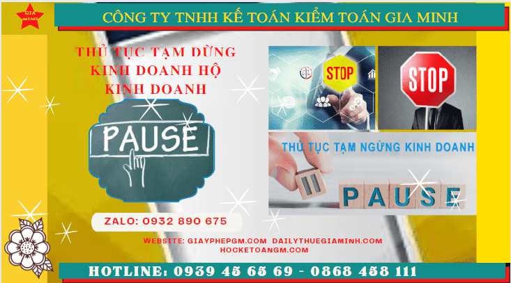 Thủ tục tạm dừng kinh doanh hộ kinh doanh tại Quận Bắc Từ Liêm 6 Tạm dừng kinh doanh hộ kinh doanh theo quy định tại Quận Bắc Từ Liêm - Hà Nội