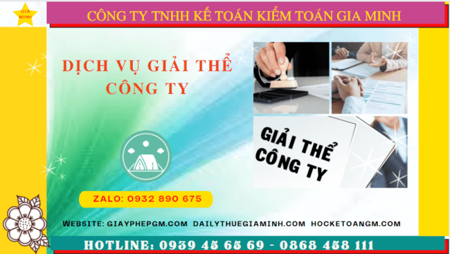 GIÁ DỊCH VỤ GIẢI THỂ CÔNG TY TẠI BẾN TRE 6 Dịch vụ tư vấn giải thể công ty doanh nghiệp trọn gói tại Bến Tre