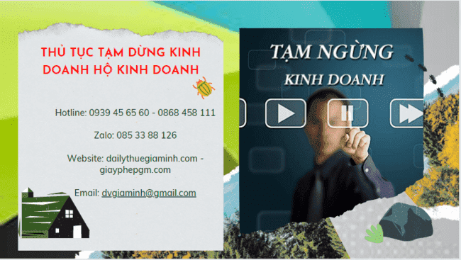 Thủ tục tạm dừng kinh doanh hộ kinh doanh tại Quận Ninh Kiều 4 Thủ tục tạm dừng kinh doanh hộ cá thể 2022 tại Cần Thơ