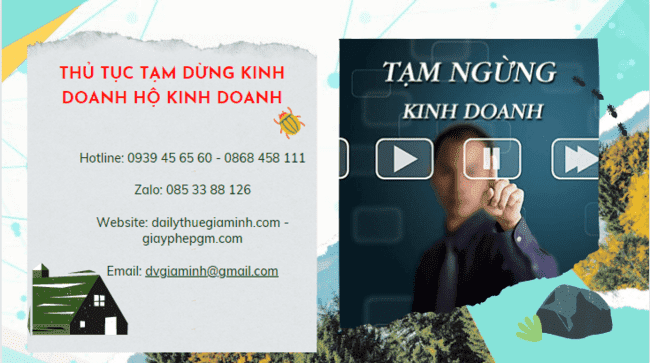 Thủ tục tạm dừng kinh doanh hộ kinh doanh tại Thành phố Cần Thơ 5 Thủ tục tạm dừng kinh doanh hộ cá thể 2022 tại thành phố Cần Thơ