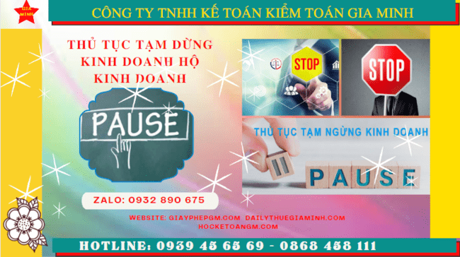 Thủ tục tạm dừng kinh doanh hộ kinh doanh tại Thành phố Hà Nội 7 Tạm dừng kinh doanh hộ kinh doanh theo quy định tại Thành phố Hà Nội
