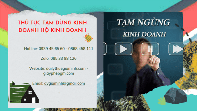 Thủ tục tạm dừng kinh doanh hộ kinh doanh tại TP Hải Phòng 4 Thủ tục tạm dừng kinh doanh hộ cá thể 2022 tại TP Hải Phòng
