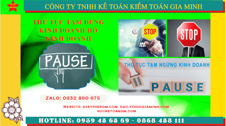 Thủ tục tạm dừng kinh doanh hộ kinh doanh tại TP Hải Phòng 6 Tạm dừng kinh doanh hộ kinh doanh theo quy định tại TP Hải Phòng