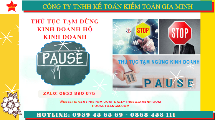 Thủ tục tạm dừng kinh doanh hộ kinh doanh tại Bến Tre 6 Tạm dừng kinh doanh hộ kinh doanh theo quy định tại Bến Tre