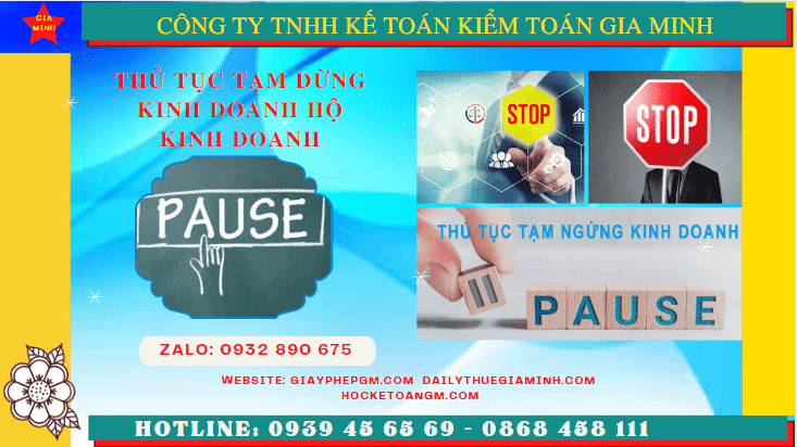 Thủ tục tạm dừng kinh doanh hộ kinh doanh tại Cà Mau 6 Tạm dừng kinh doanh hộ kinh doanh theo quy định tại Cà Mau